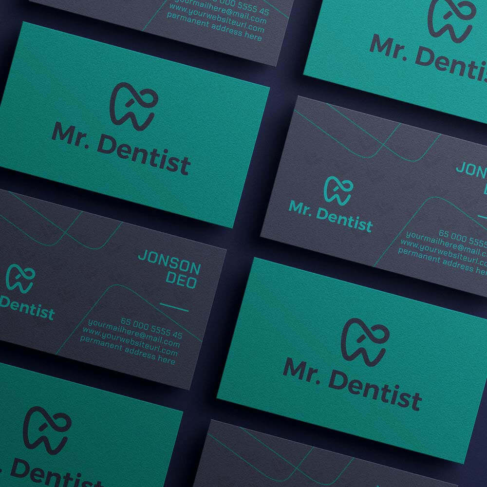 dental visiting card design