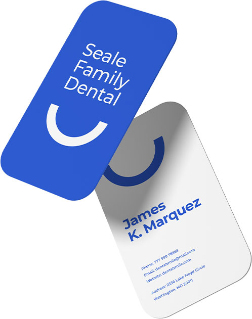 dentist business card design