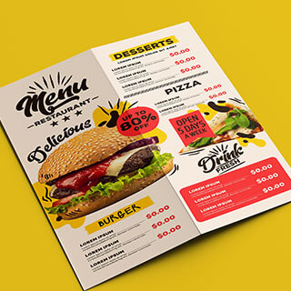 We Craft Unique Custom Menu Cover Design Services!