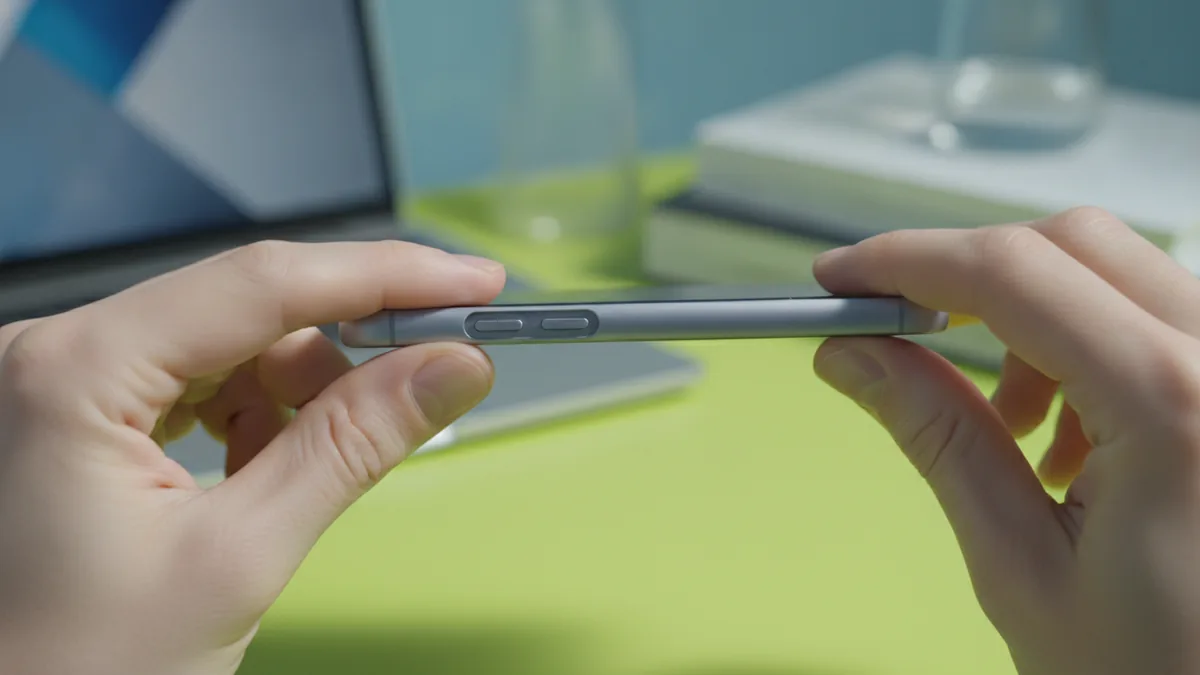 Force restart technique in action Pressing buttons to force restart a device stuck on the Apple logo