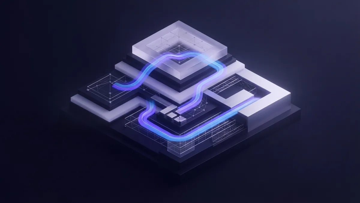 Cloud service benefits Layered digital forms suggest dependable cloud storage and efficient business operations