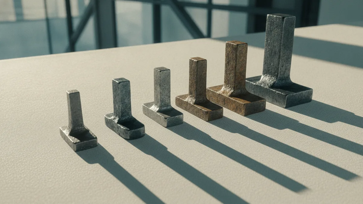 Assorted old branding irons showing different sizes and metal condition