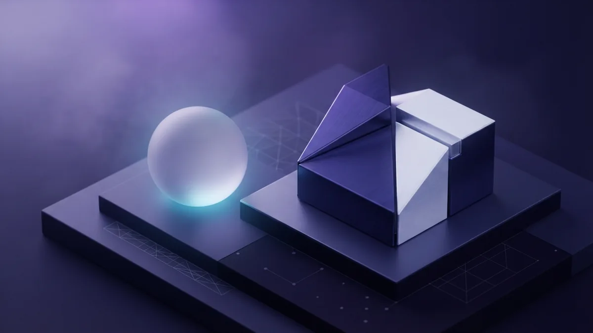 Simple angular and rounded forms show how shape affects brand tone