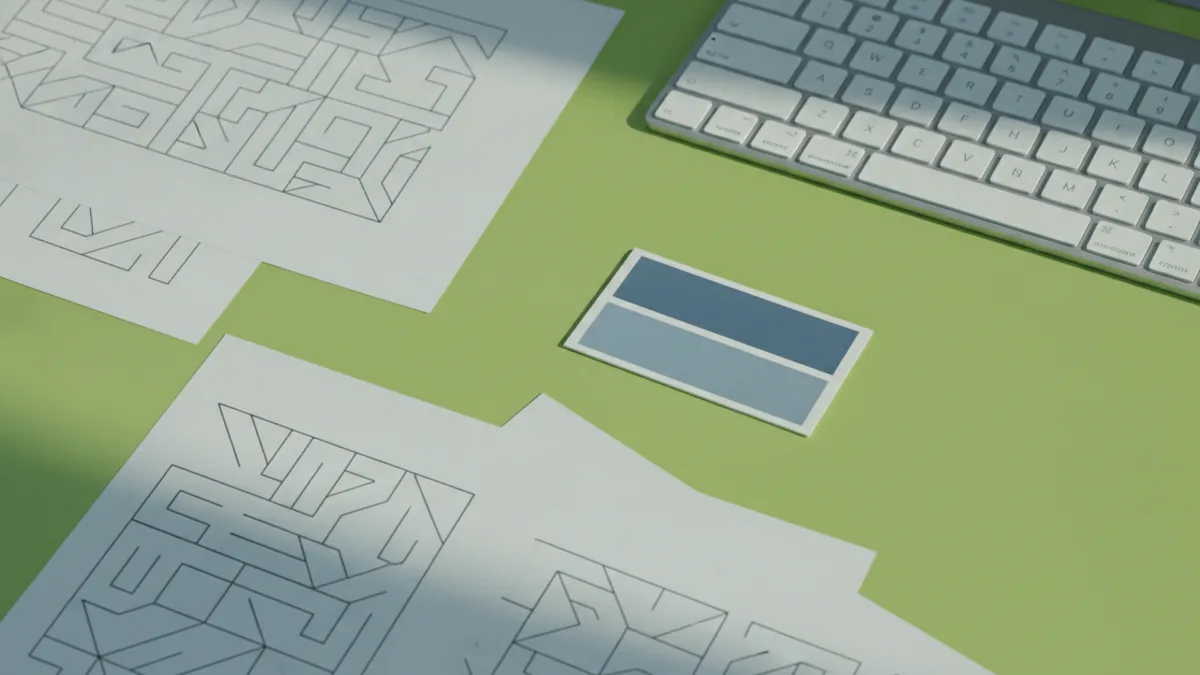 Typography and color palette used to customize a logo