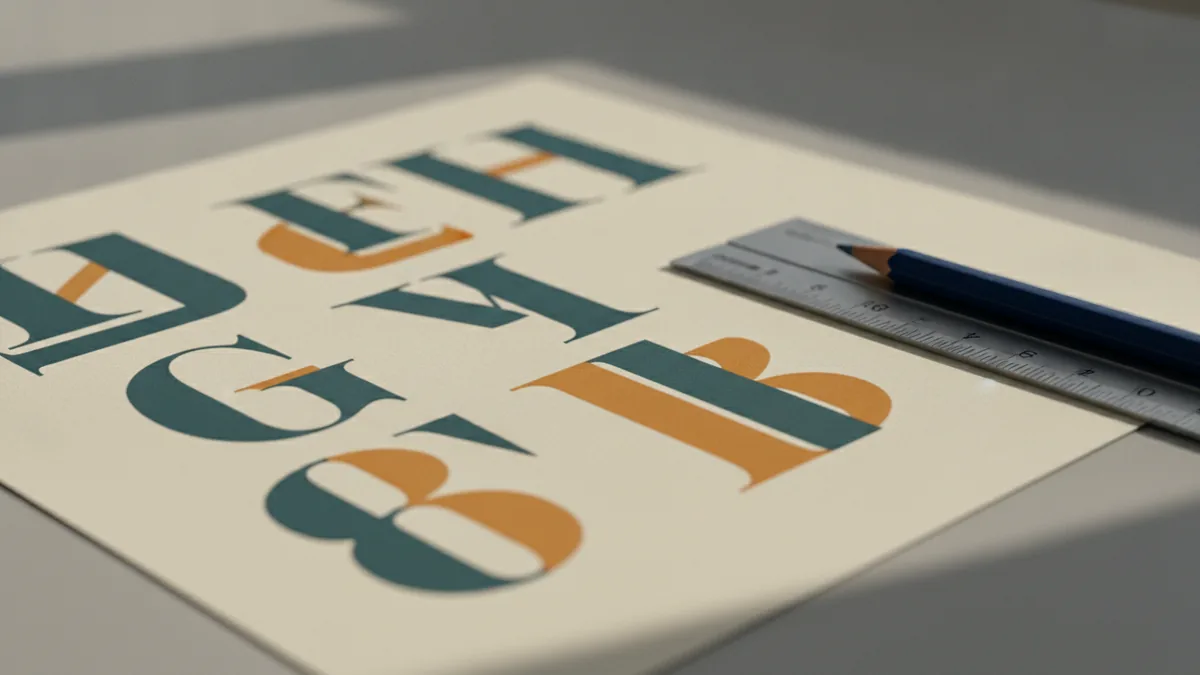 Typography samples for a polished real estate brand identity