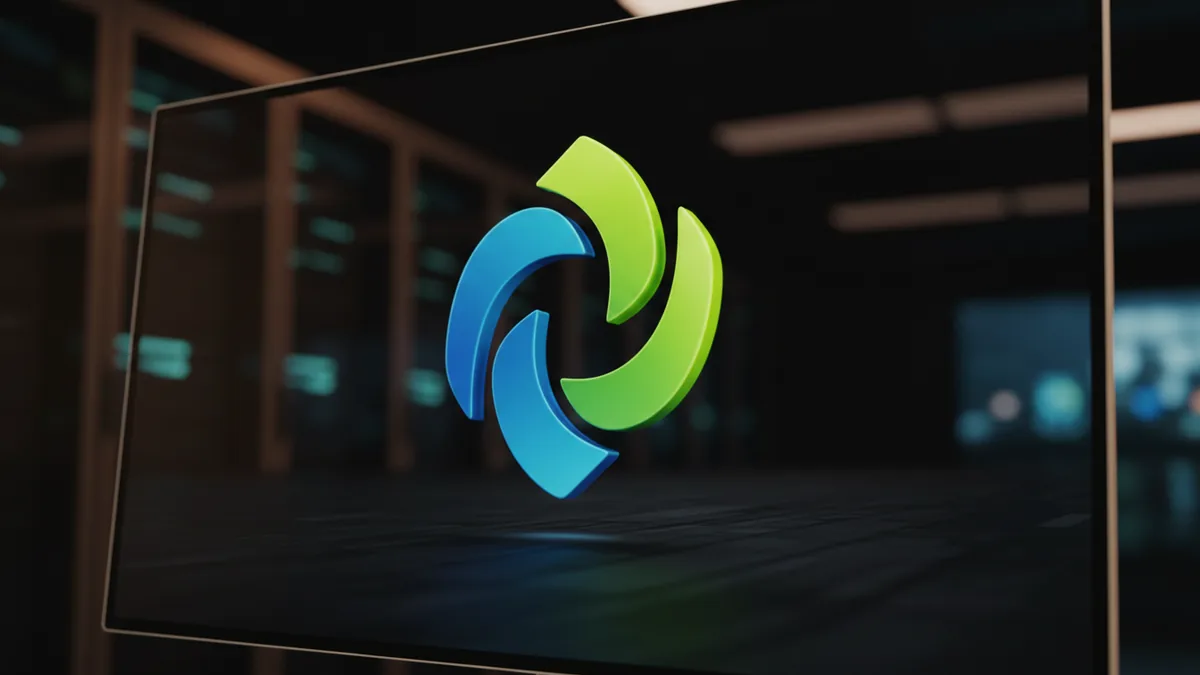 3D depth look and rotation test Close-up of a smoothly shaded 3D logo rotation preview