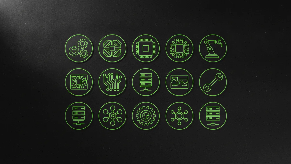 Sticker logo samples showing silhouette and contrast for clarity