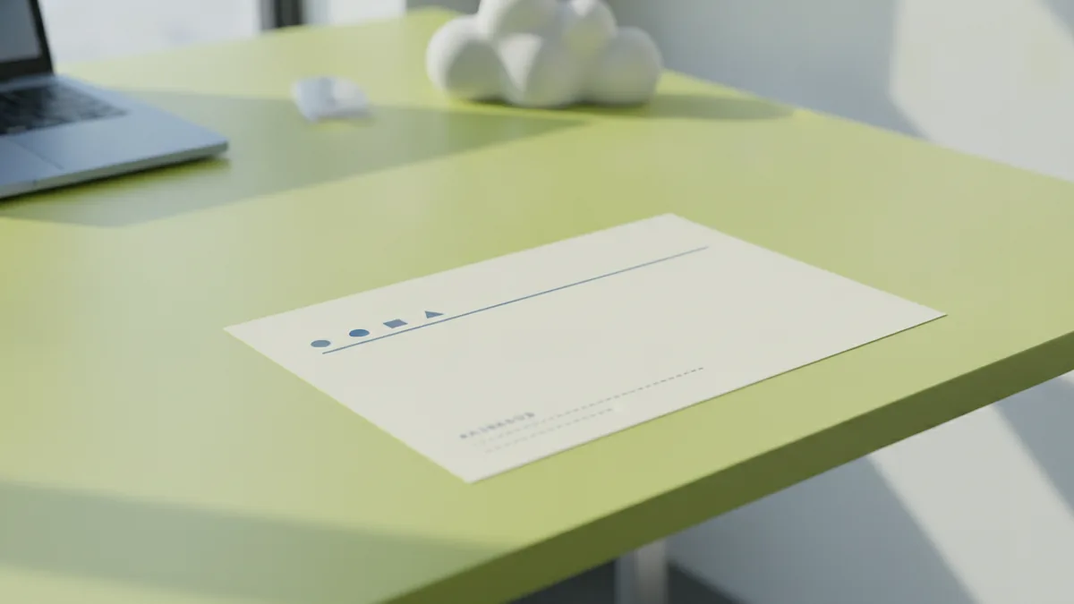 Minimal letterhead footer with spacing and subtle rule line