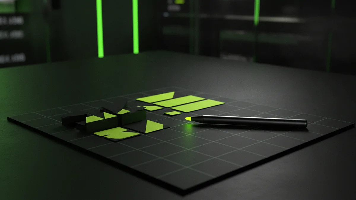 Color swatches and bold typography samples showing contrast for a logo
