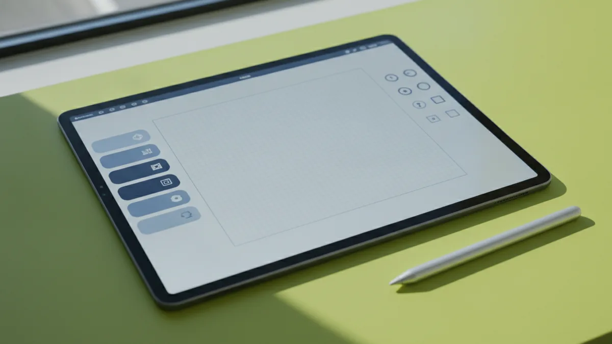 Pick tools by output needs Tablet setup for choosing logo design tools and formats