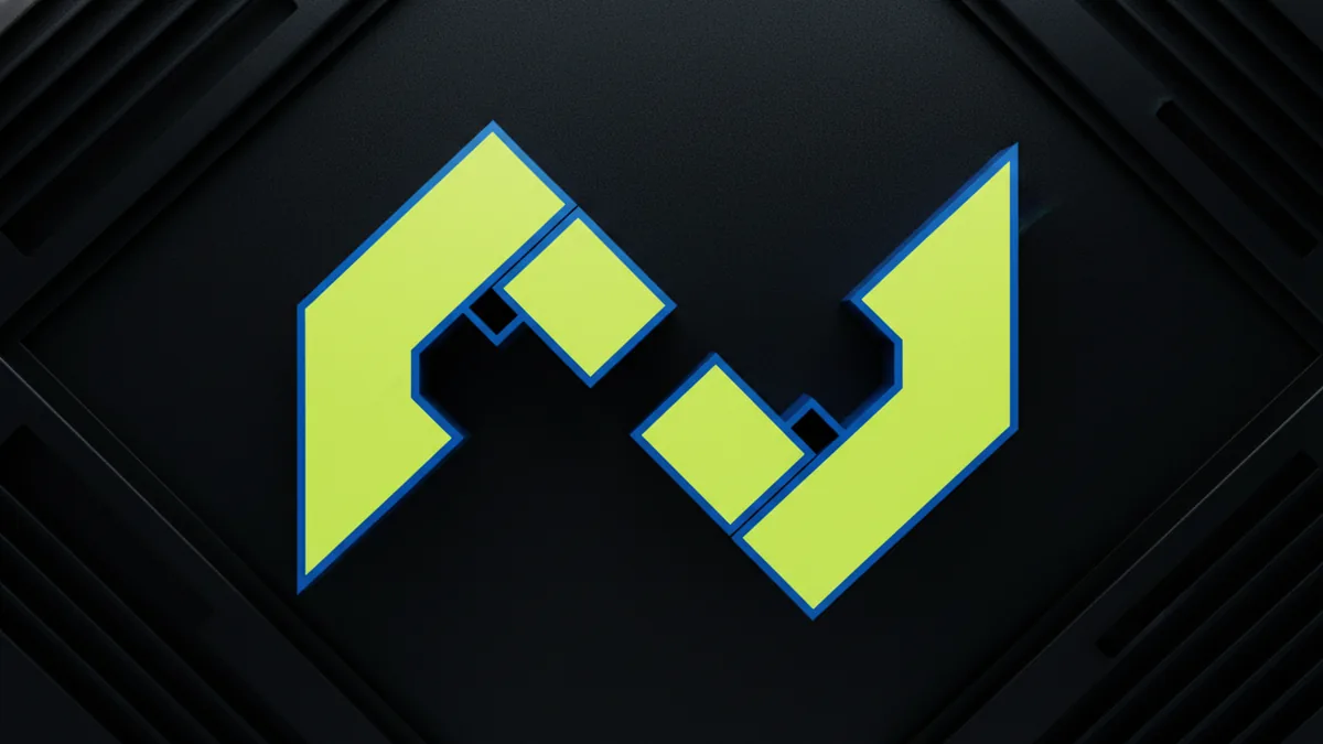 Vector letter blocks with angular cuts showing how counters stay open.