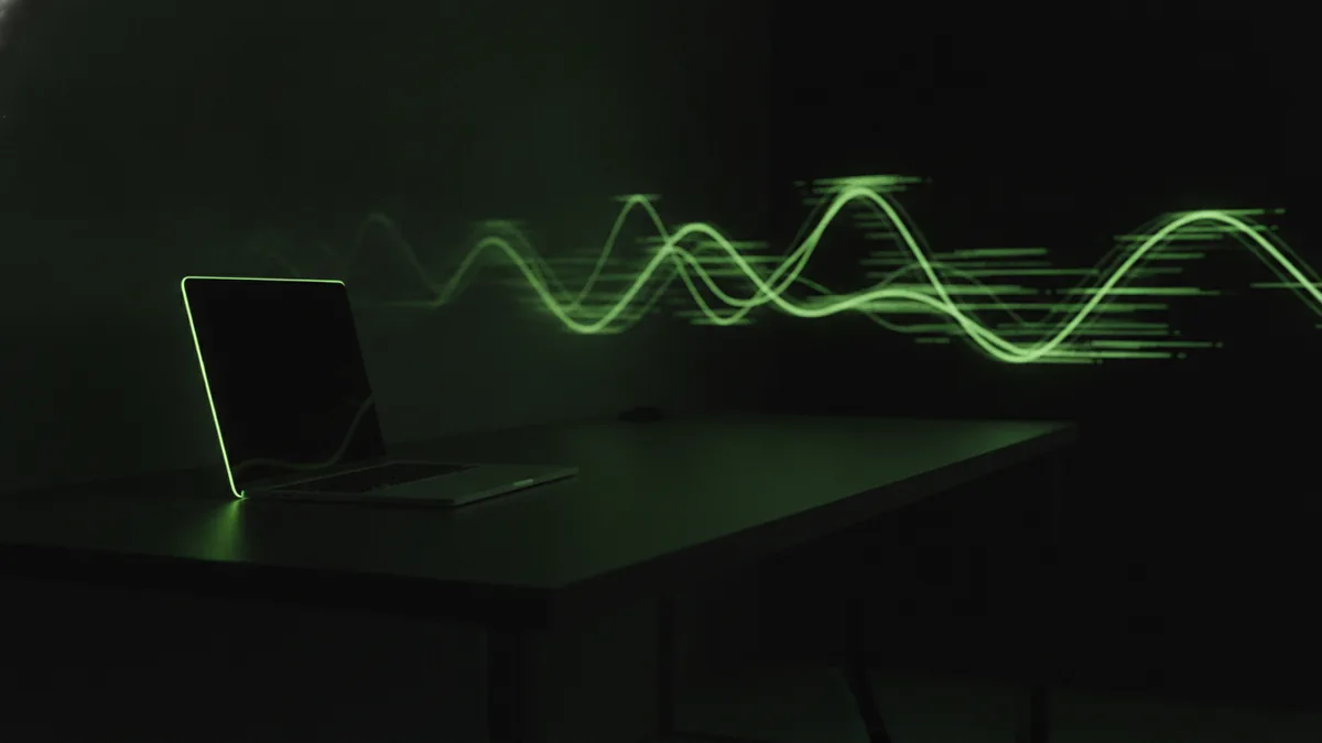 Warm desk scene suggesting how motion grabs attention online.