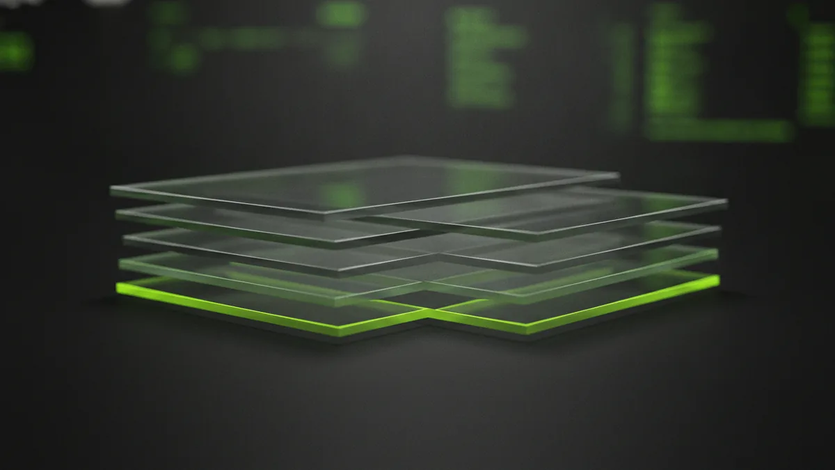 Separated transparent layers that make logo animation easier.