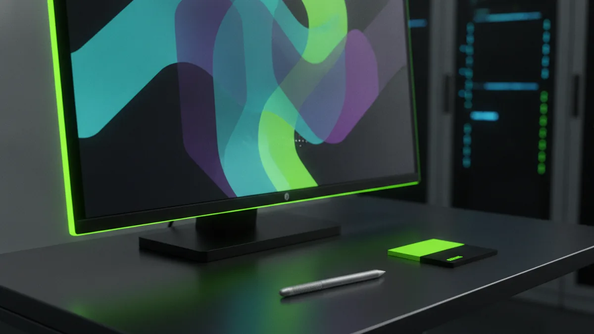 Monitor and color tools for building a glow logo
