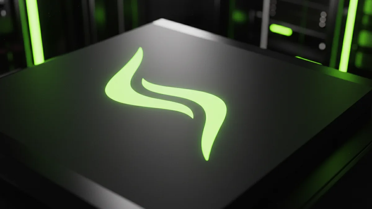 Zoomed view of clean logo edges against contrasting background.