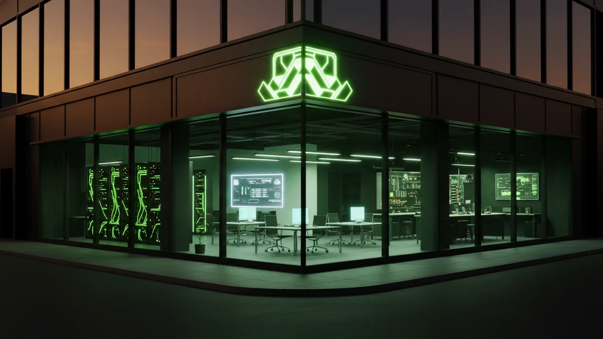 Build recognizable brand identity A storefront scene that highlights brand identity and recognition