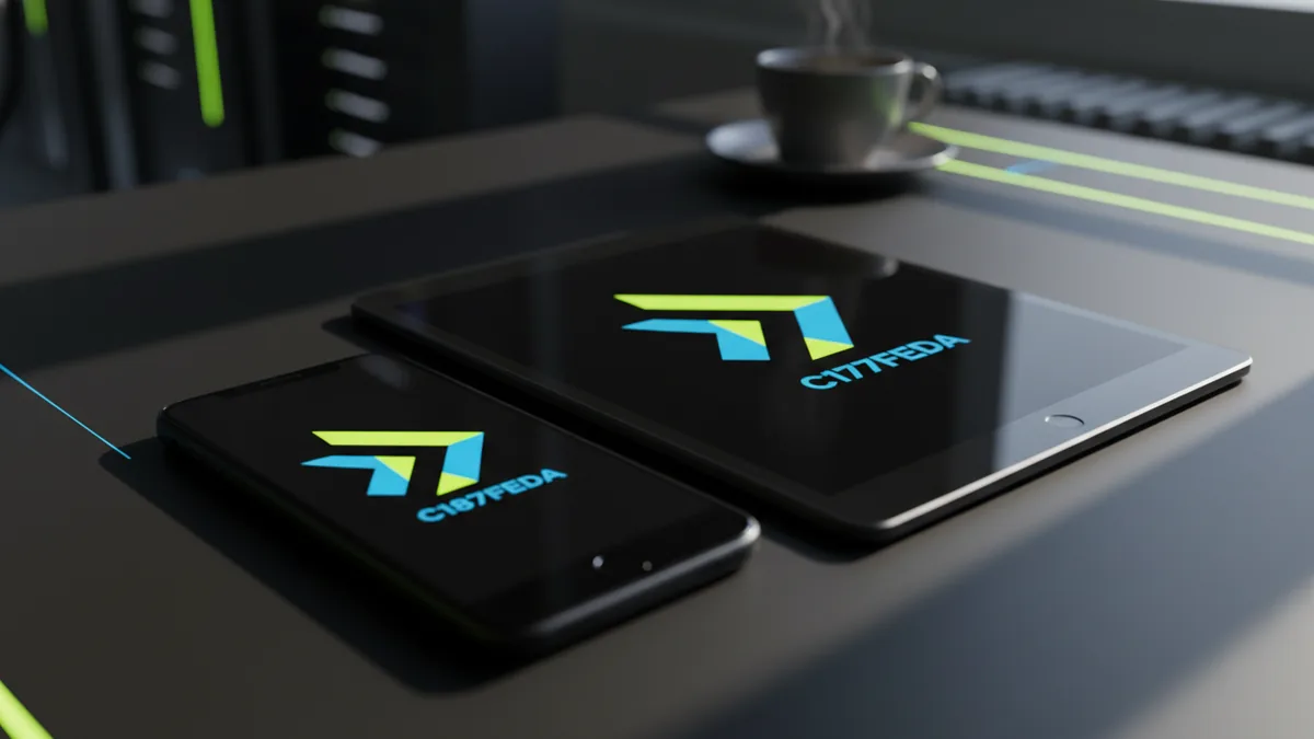 Mobile-friendly logo draft setup for quick brand iterations.