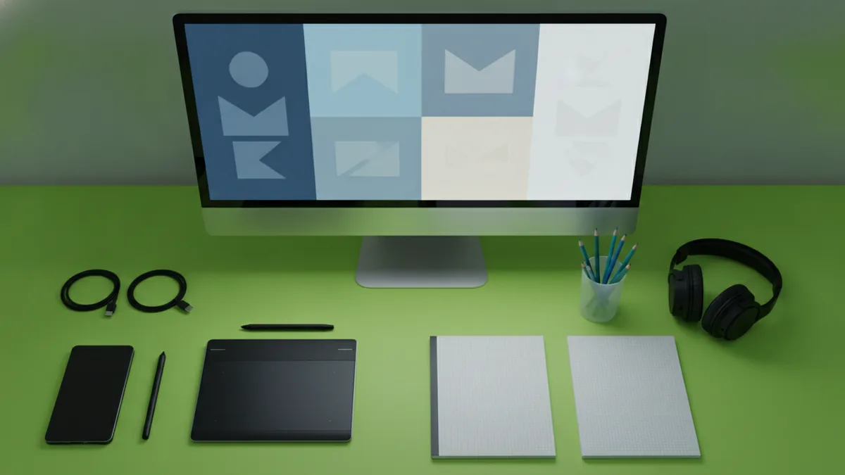 Why logo systems matter Clean workspace showing how a brand mark system adapts across backgrounds.