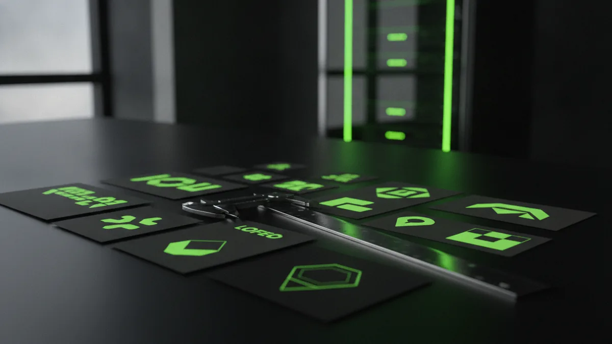 Measure proportions and spacing Ruler and logo samples showing proportion and padding